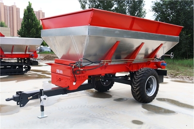 超大型不锈钢撒肥车 农家肥高效抛洒的现代农业利器